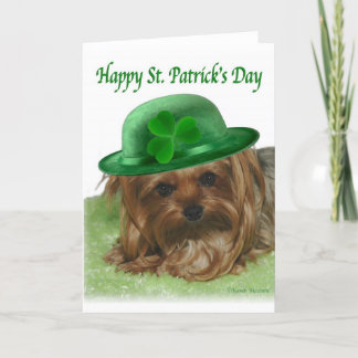 Dag van Yorkie St. Patrick Kaart