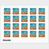 Dag vol vierkante sticker (Vel)