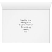 Dag voor mama, Blue Jay in Bird Feeder (Binenzijde Horizontaal (Onderkant))