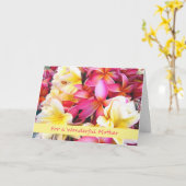 Dag voor moeder Tropische bloemen Kaart (Gele Bloem)