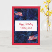 Dag voor papa in het leger kaart (Gele Bloem)