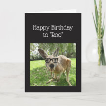 Dag voor Roo Fun Kangaroo Australia Animal art