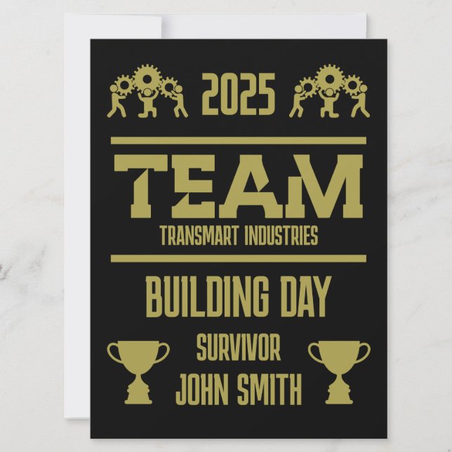 Dag voor teambuilding voor bedrijven (Voorkant)