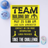 Dag voor teambuilding voor bedrijven flyer (Enkel)