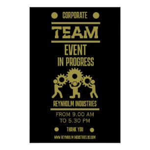 Dag voor teambuilding voor bedrijven perfect poster