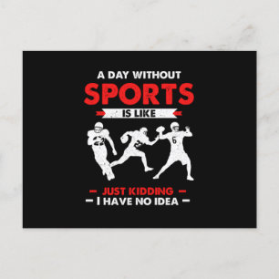 Dag zonder Rugby American Football Player Gift Briefkaart