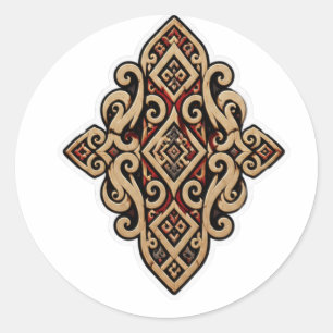 DAGAK TRIBAL SIERADEN BORNEO KUNST STICKER
