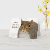 Dagavond, Belated, Squirrel verrast Kaart (Gele Bloem)