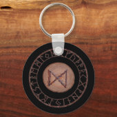 Dagaz - Elder Futhark rune Sleutelhanger (Voorkant)