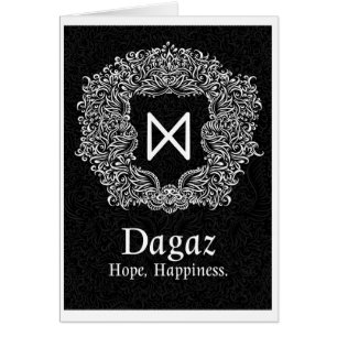 Dagaz /Happiness/ Zwarte versie