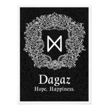Dagaz /Happiness/ Zwarte versie