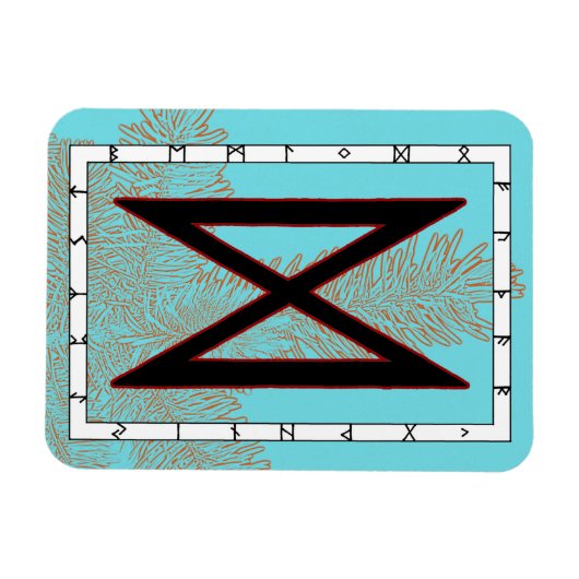 Dagaz Viking Rune Magnet - Percée ! (Horizontal)