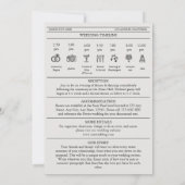 Dagblad Uitnodiging bruiloft Foto Tijdlijn (Achterkant)