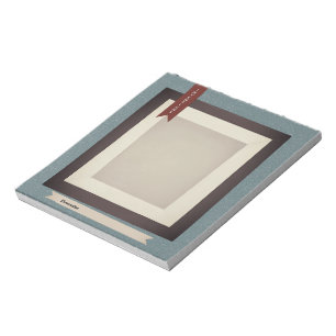 Dagboek Blauw Sepia ScrapbookPaper Notitieblok