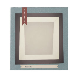 Dagboek Blauw Sepia ScrapbookPaper Notitieblok