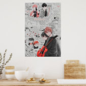 Dagboek gegeven animme poster (Keuken)