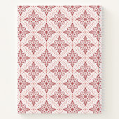 Dagboek met rood en roze ontwerp notitieboek (Achterkant)