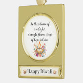 Dagboek van devotie verguld banner ornament (Links)