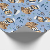 Dagboot Teddy Bears Wrappapier Cadeaupapier (Hoek)