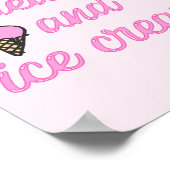 Dagdromen en ijsklokken - Fun Summer Quote Poster (Hoek)