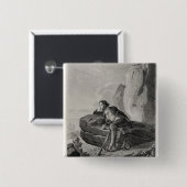 Dagdromen Vierkante Button 5,1 Cm (Voorkant /achterkant)