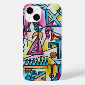 Dagdroom-Whimsical Modern Bauhaus Geometrische Kun Case-Mate iPhone Case (Achterkant)