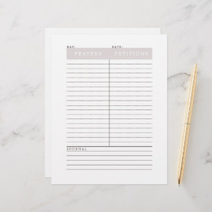 Dagelijks blad voor gebeden