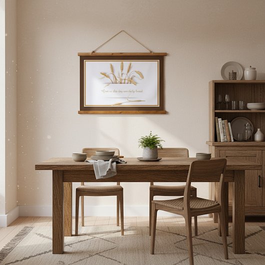 Dagelijks brood hangend wandkleed