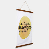 dagelijks citaat voor motivatie en inspiratie hangend wandkleed (Gebogen)