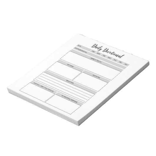 Dagelijks Devotional Planner Notitieblok (Gedraaid)