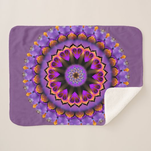 Dagelijks Focus 10.31.17 Love Mandala Sherpa Deken (Voorkant (horizontaal))