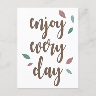 Dagelijks genieten van ademcalligrafie briefkaart