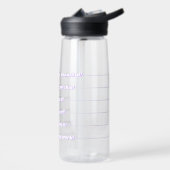 Dagelijks hydratatieschema Wit Paarse Groovy Waterfles (Links)