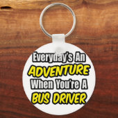 Dagelijks is een avontuur ... Busstuurprogramma Sleutelhanger (Voorkant)