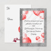 Dagelijks kerstgevoel kaart (Voorkant / Achterkant)