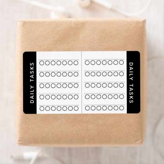 Dagelijks label Checklist Planner Sticker (Insitu)