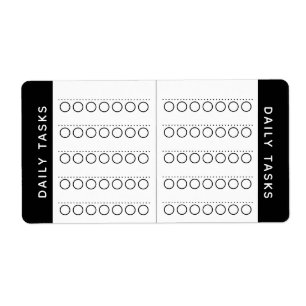 Dagelijks label Checklist Planner Sticker