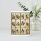 Dagelijks leven in het militaire kamp van de Unie Briefkaart (Staand voorkant)