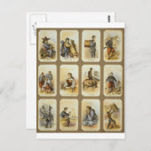 Dagelijks leven in het militaire kamp van de Unie Briefkaart (Voorkant / Achterkant)