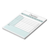 Dagelijks Notitieblok van checklist (Gedraaid)