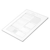 Dagelijks plannerblok notitieblok (Schuin)