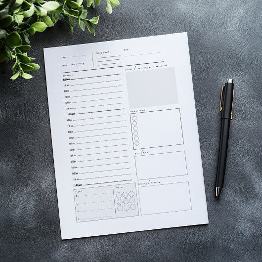 Dagelijks plannerblok notitieblok