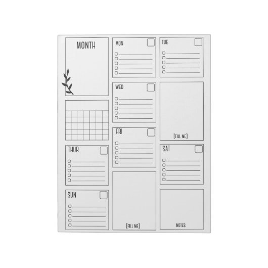 Dagelijks reinigen en minimaliseren van de planner notitieblok (Gedraaid)