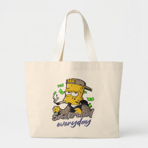 Dagelijks rookgewicht grote tote bag