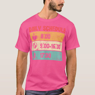 Dagelijks schema Billard 8-ball 9-ball pool biljar T-shirt