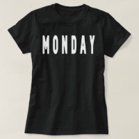 Dagelijks Shirt, Dag van de Week, Maandag Shirt,