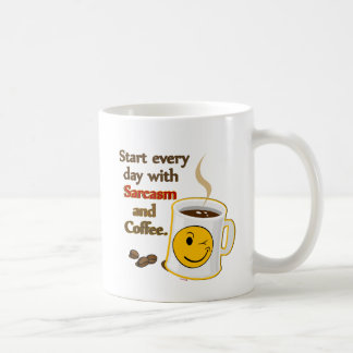 Dagelijks starten met Sarcasm en koffie Koffiemok
