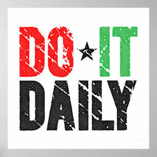 Dagelijks stijl poster