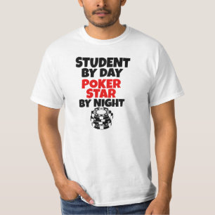 Dagelijks studente Poker Star 's nachts T-shirt