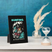 Dagelijks surfen fotoplaat (Zijkant)